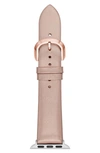 KATE SPADE METALLIC LEATHER APPLE WATCH STRAP,KSS0044