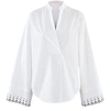 See By Chloé See By Chloe Embroidered Balloon-sleeve Blouse In White