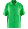 REJINA PYO NICO SHIRT,C254/VISCOSE/GREEN