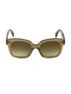 Celine Square Gradient Acetate Sunglasses In Olive