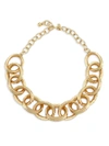 KENNETH JAY LANE WOMEN'S 22K GOLDPLATED HAMMERED OVAL-LINK NECKLACE,400011941339