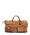 BRUNELLO CUCINELLI LEATHER HOLDALL WITH WHEELS,14971662