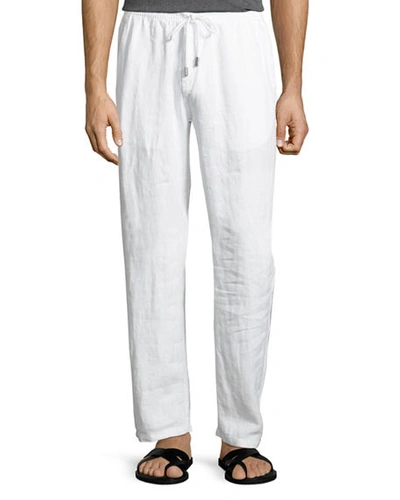 Vilebrequin Drawstring Straight-leg Trousers In White