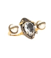 ALEXANDER MCQUEEN CRYSTAL-EMBELLISHED DOUBLE RING,P00433036