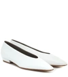 BOTTEGA VENETA ALMOND LEATHER BALLET FLATS,P00434591