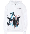 OFF-WHITE COTTON-JERSEY HOODIE,P00447721