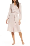 Natori Lightweight Jersey Robe In Rose Beige