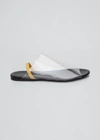 The Row 10mm Clear Pvc Slingback Sandals In Black