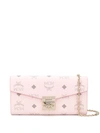 Mcm Large Tracy Crossbody Wallet In Pink