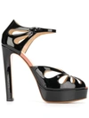 FRANCESCO RUSSO STRAPPY PLATFORM SANDALS