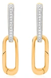 MONICA VINADER ALTA CAPTURE DIAMOND EARRINGS,GP-EA-CBZB-DIA