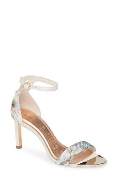 Ted Baker Mwilli Ankle Strap Sandal In Pink Satin