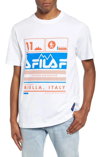 Fila Grid Graphic T-shirt In White
