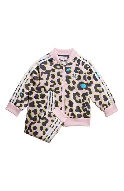 Adidas Originals Babies' Leopard Print Recycled Polyester Tracksuit In  Multicolor | ModeSens