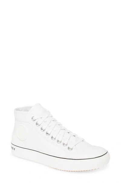 Stella Mccartney + Net Sustain Organic Cotton-canvas High-top Sneakers In White