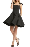 Mac Duggal Bow Fit & Flare Cocktail Dress In Black