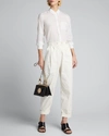 Nili Lotan Yorke Cotton-poplin Shirt In White