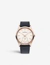 JAEGER-LECOULTRE Q1212510 MASTER ULTRA THIN PINK-GOLD AND LEATHER WATCH,757-10001-Q1212510