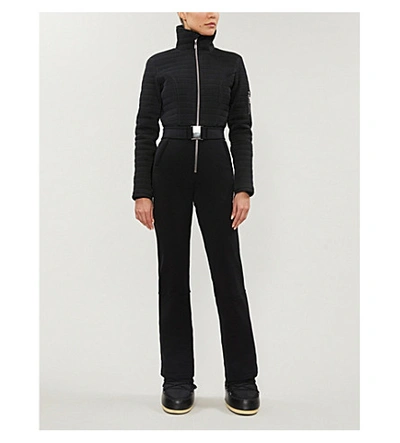 Cordova The Verbier Quilted Stretch-shell Ski Suit In Black