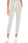 Splits59 Reena 7/8 Fleece Sweatpant - Heather Grey/off White - Size L In Heather Grey