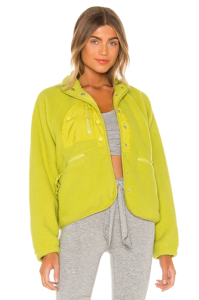 Free People X Fp Movement Hit The Slopes Jacket In Lime