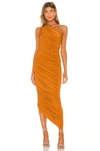 Norma Kamali Diana Gown In Bronze