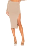 COTTON CITIZEN X REVOLVE MELBOURNE MIDI SKIRT WITH SLIT,COTR-WQ11