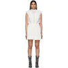 Isabel Marant White Cotton-silk Blend Mini Dress In 20wh White
