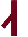 N•peal Plain Knitted Tie In Red