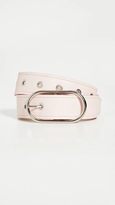 Acne Studios Masculine Large Logo-buckle Leather Belt In Pink