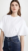 VICTORIA VICTORIA BECKHAM FLOUNCE SLEEVE T-SHIRT