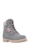 Timberland 6-inch Premium Waterproof Boot In Medium Grey Nubuck Leather