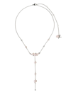 YOKO LONDON 18KT WHITE GOLD TREND FRESHWATER PEARL AND DIAMOND NECKLACE