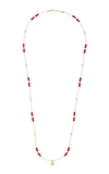 ARON & HIRSCH SURMA 18K GOLD, DIAMOND AND AGATE NECKLACE,797856