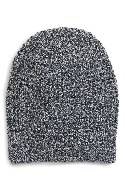 Madewell Billie Slouchy Beanie In Deep Indigo Multi