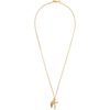 EMANUELE BICOCCHI GOLD WING & CROSS NECKLACE