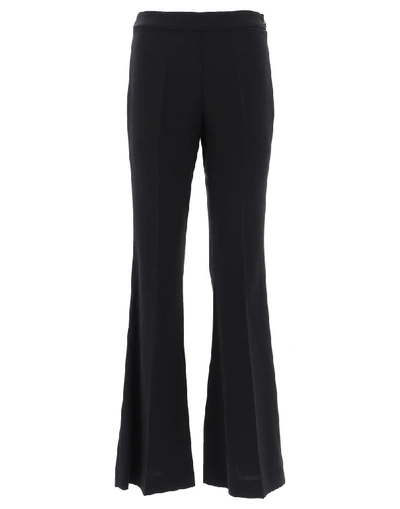 P.a.r.o.s.h Flared Trousers In Black