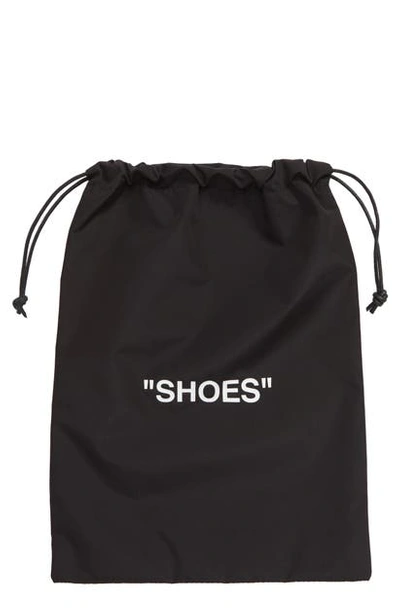 Off-white Printed Tech Canvas "shoes" Bag In Black White