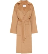 Nanushka Oversized Loose Coat In Beige
