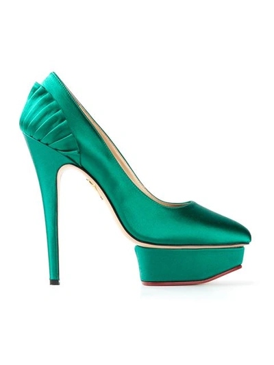 Charlotte Olympia 'paloma' Pumps In Green