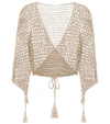 ANNA KOSTUROVA STEVIE COTTON-CROCHET TOP,P00438611