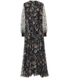 CHLOÉ PRINTED FIL-COUPÉ SILK MIDI DRESS,P00442476