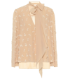 CHLOÉ EMBROIDERED SILK BLOUSE,P00442576