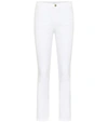 Frame Le High Straight Double Needle Jeans In White