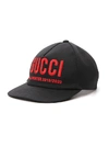 GUCCI GUCCI LOGO EMBROIDERED BASEBALL CAP