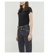 Re/done Black 1950's Boxy T-shirt In Optic White