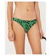 SELF-PORTRAIT Leopard-print low-rise bikini bottoms