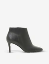 DUNE ALMOND-TOE LEATHER ANKLE BOOTS,942-10105-0091504510038484