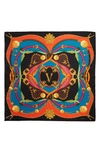 VERSACE RODEO SQUARE SILK SCARF,IFO9001A233515