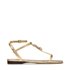 Jimmy Choo Alodie Logo Flat Sandals In Silver